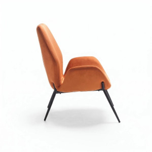 VELLUTO design bársony fotel – karamell