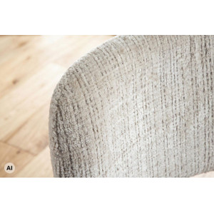 BELLANO modern étkezőszék – krém beige / tölgy