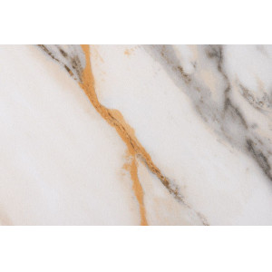 ALPINE bővíthető kerámia étkezőasztal - calacatta oro márvány -160-200cm