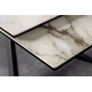 EUPHORIA bővíthető kerámia étkezőasztal - carrara oro márvány - 180-260cm