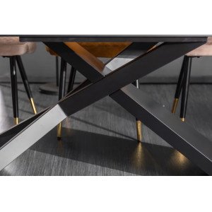 EUPHORIA bővíthető kerámia étkezőasztal - carrara oro márvány - 180-260cm