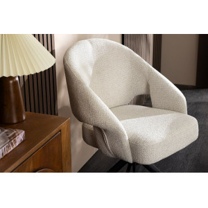 BELLAGIO modern forgatható étkezőszék- beige/fekete