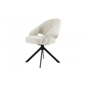 BELLAGIO modern forgatható étkezőszék- beige/fekete