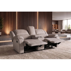 HOLLYWOOD kétszemélyes mozifotel relax funkcióval - 185cm - pezsgőbeige