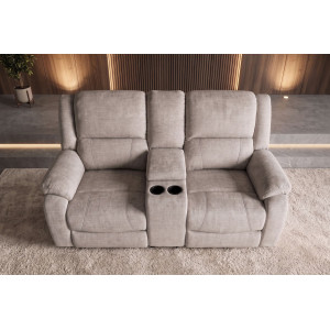 HOLLYWOOD kétszemélyes mozifotel relax funkcióval - 185cm - pezsgőbeige