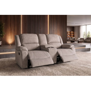 HOLLYWOOD kétszemélyes mozifotel relax funkcióval - 185cm - pezsgőbeige