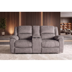 HOLLYWOOD kétszemélyes mozifotel relax funkcióval - 185cm -  szürke