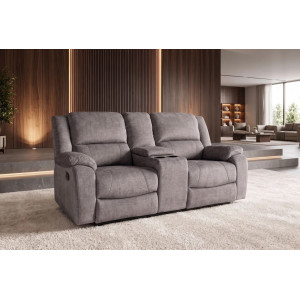 HOLLYWOOD kétszemélyes mozifotel relax funkcióval - 185cm -  szürke
