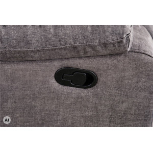 HOLLYWOOD kétszemélyes mozifotel relax funkcióval - 185cm -  szürke
