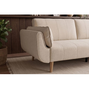 DIVANI modern kanapéágy - 220cm - greige