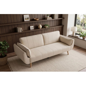 DIVANI modern kanapéágy - 220cm - greige