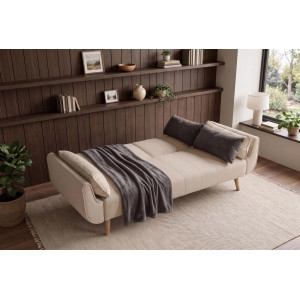 DIVANI modern kanapéágy - 220cm - greige