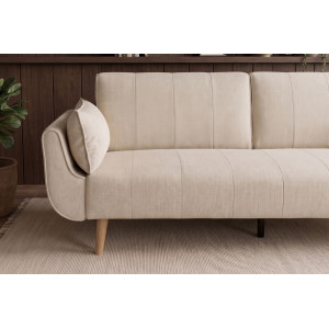 DIVANI modern kanapéágy - 220cm - greige