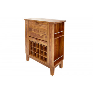 MAKASSAR NATUR tömör rózsafa bárszekrény