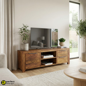 LAGOS tömör rózsafa TV állvány