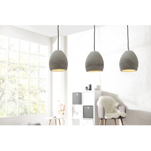 CONCRETE III  - cement függőlámpa - szürke Függőlámpák