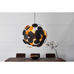 INFINITY - design függőlámpa - fekete/arany Függőlámpák