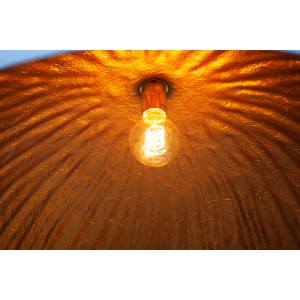 GLOW L - modern függőlámpa - fehér/arany