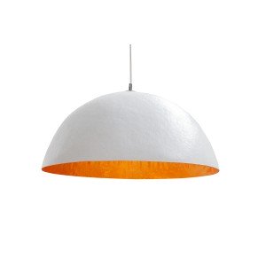 GLOW L - modern függőlámpa - fehér/arany
