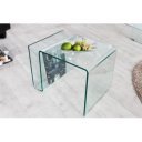 MAGAZINE üveg dohányzóasztal