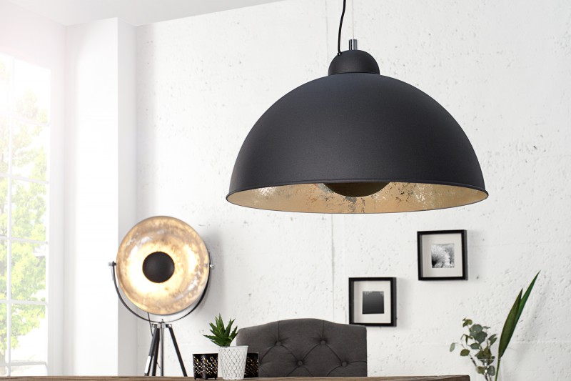 STUDIO - modern függőlámpa - fekete/ezüst