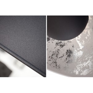 STUDIO - modern függőlámpa - fekete/ezüst