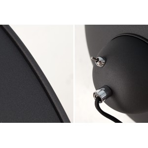 STUDIO - design állólámpa - fekete / ezüst