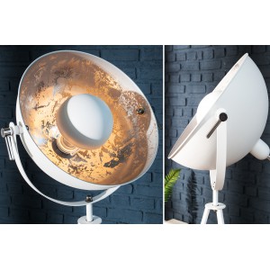STUDIO S - design állólámpa - fehér / ezüst