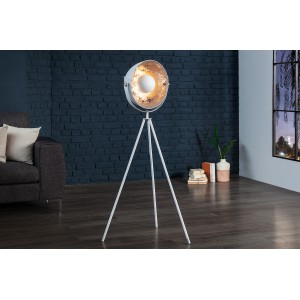 STUDIO S - design állólámpa - fehér / ezüst Állólámpák