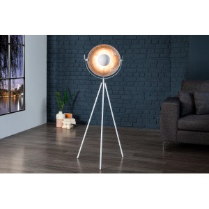 STUDIO S - design állólámpa - fehér / ezüst