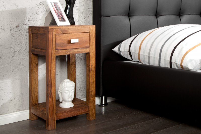 LAGOS tömör rózsafa éjjeliszekrény 70 cm