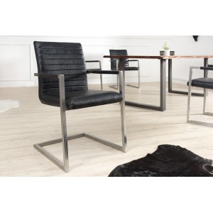 IMPERIAL II modern szék - antik fekete INVICTA