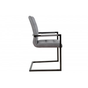 OXFORD karfás design szék - szürke