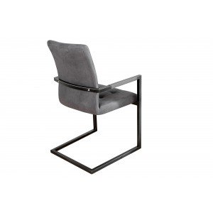 OXFORD karfás design szék - szürke