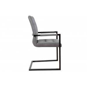 OXFORD karfás design szék - szürke