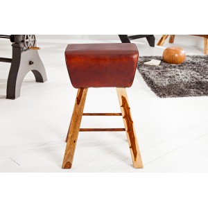 BOCK design bárszék- barna bőr