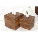 MAKASSAR rózsafa dohányzóasztal szett