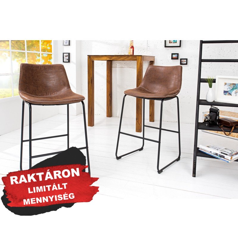DJANGO modern bárszék- barna