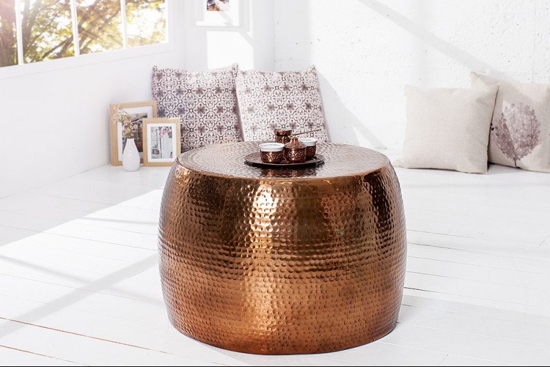 DELHI II réz dohányzóasztal