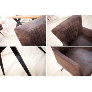 ROADSTER design szék- antik kávé