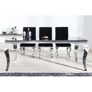 MODERN BAROCK design étkezőasztal - 200cm - fekete Étkezőasztalok