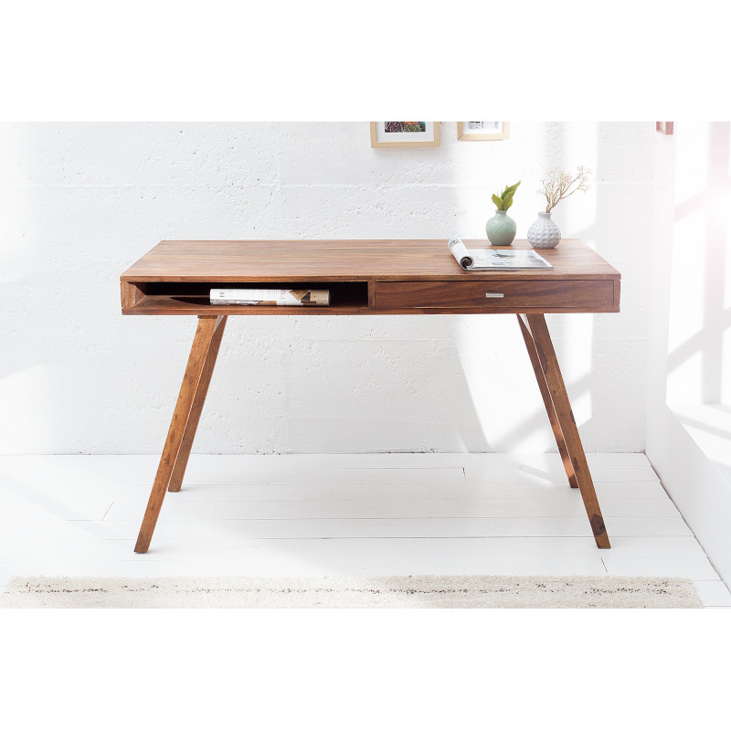 MALMÖ tömör rózsafa íróasztal - 120cm