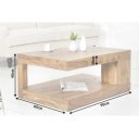 MAURA GIANT tömör rózsafa dohányzóasztal