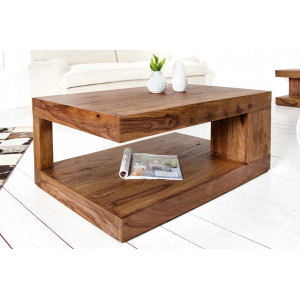 MAURA GIANT tömör rózsafa dohányzóasztal Fa