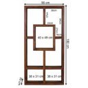 BOMBAY tömör rózsafa polc - 180cm