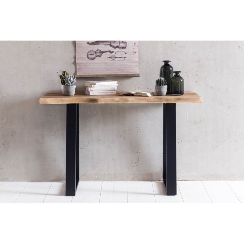 GAYA tömör akácfa konzolasztal