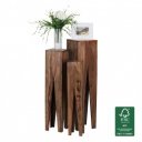 DENPASSAR tömör rózsafa lerakóasztal szett