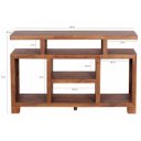 COLOMBO tömör rózsafa konzolasztal