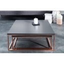 MASSIMA design dohányzóasztal szett - matt antracit/réz