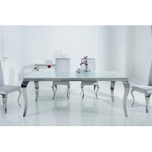 MODERN BAROCK design étkezőasztal -180cm - fehér Étkezőasztalok